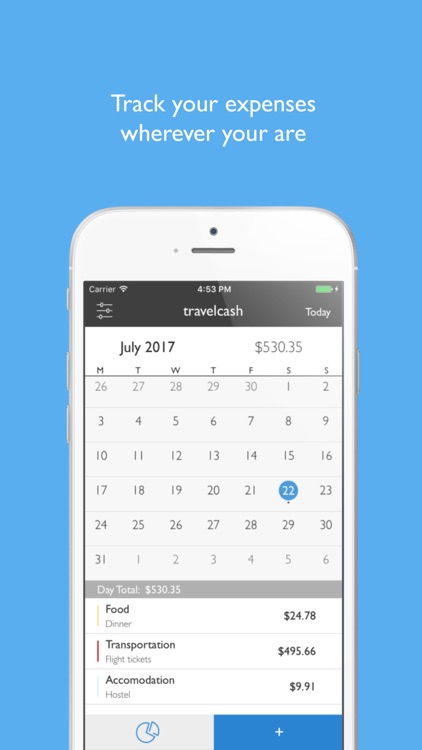 travelcash - Track ur expenses