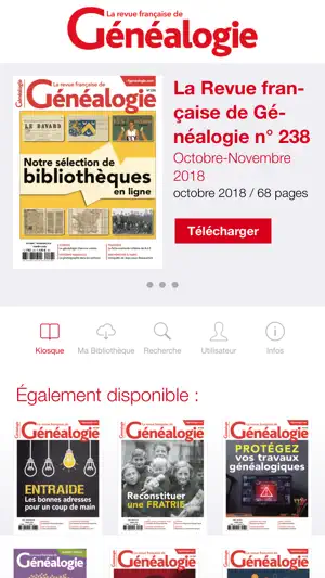 Revue Française de Généalogie screenshot 1