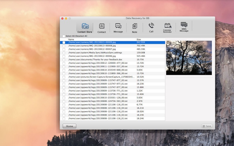 Screenshot #2 pour Data Recovery for BB