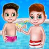 Nick, Edd and JR Swimming Pool