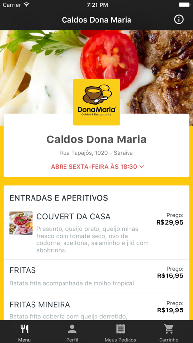 How to cancel & delete Caldos Dona Maria Delivery from iphone & ipad 1