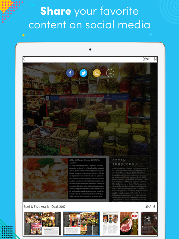 Beef & Fish Dergisi iPad screenshot