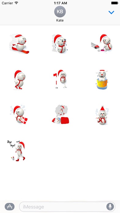 SnowmanMoji Snowman Sticker screenshot 3