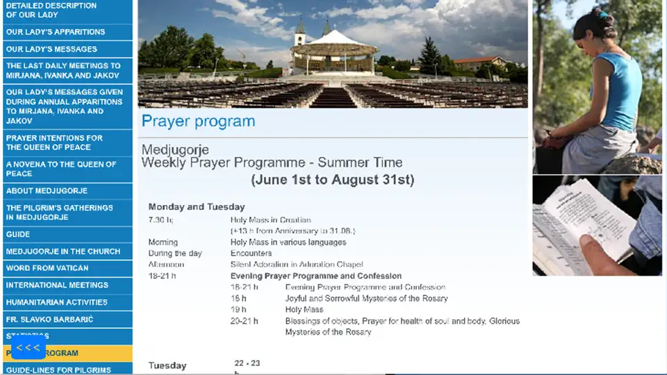 Captura de pantalla de Medjugorje Live Streaming en iPhone 3
