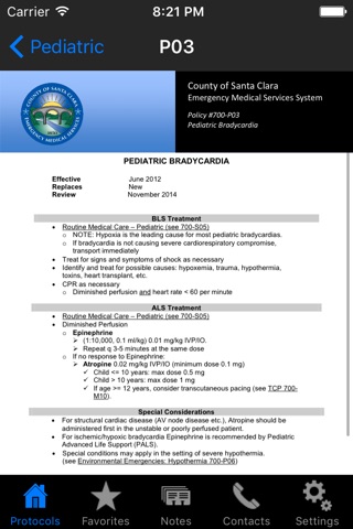 Santa Clara Co. EMS Protocols screenshot 3