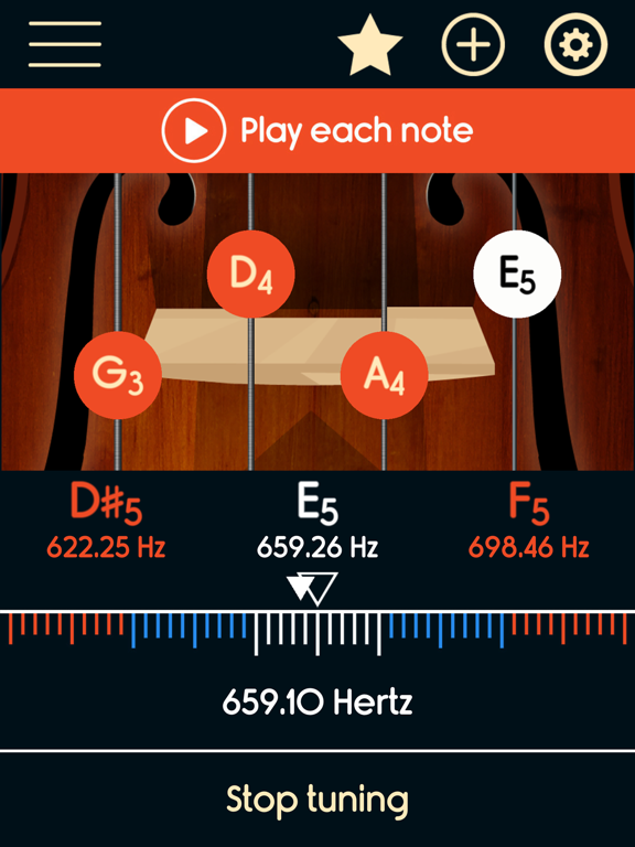 Screenshot #6 pour Master Violin Tuner