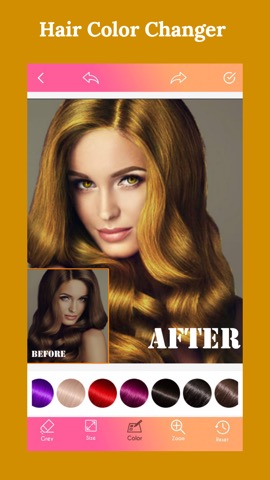 Hair Color Changer Newのおすすめ画像2