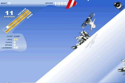 Penguin Snowboard screenshot 3