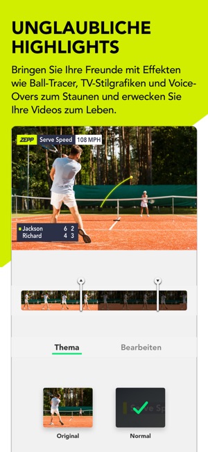 Zepp Tennis im App Store