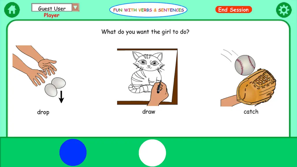 Fun with Verbs & Sentences LT Screenshot 2