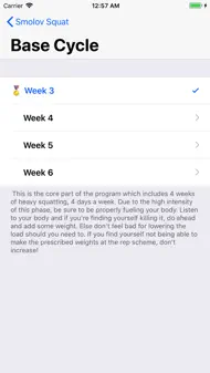 Smolov Squat Program iphone bilder 2