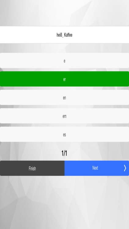 German adjectives Quiz