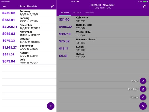 Smart Receipts screenshot 2