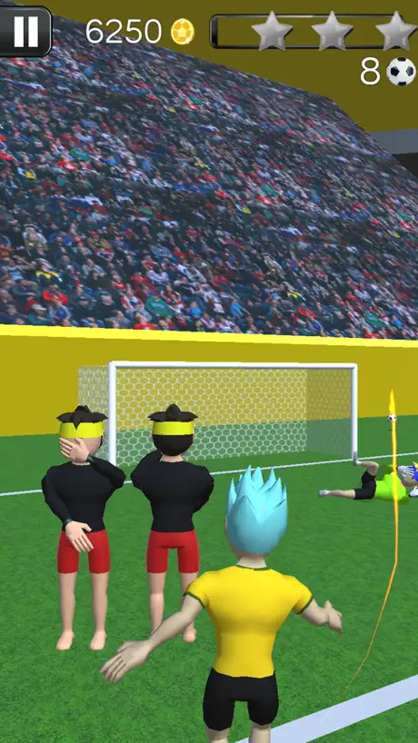 Fouls & Ziele Fußball - 3D-Fußball-Spiele