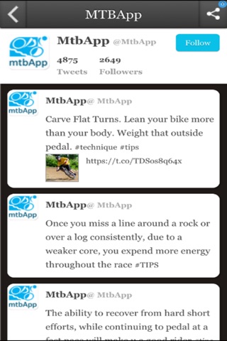 MTBApp screenshot 2