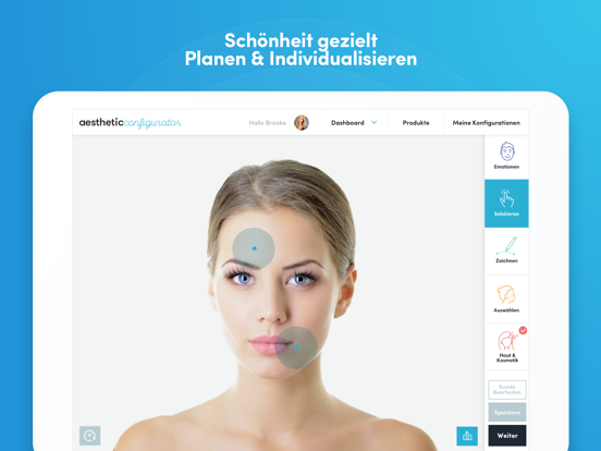 Aesthetic Configurator app screenshot