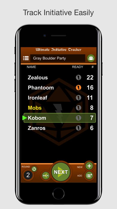 Ultimate Initiative Tracker screenshot 1