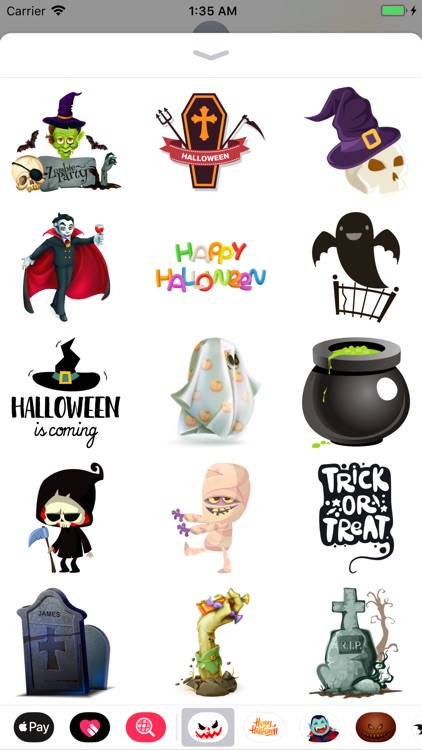 Happy Halloween Grisly Sticker