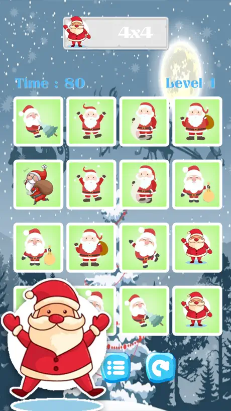 Santa Claus & Navidad Partido Encontrar El