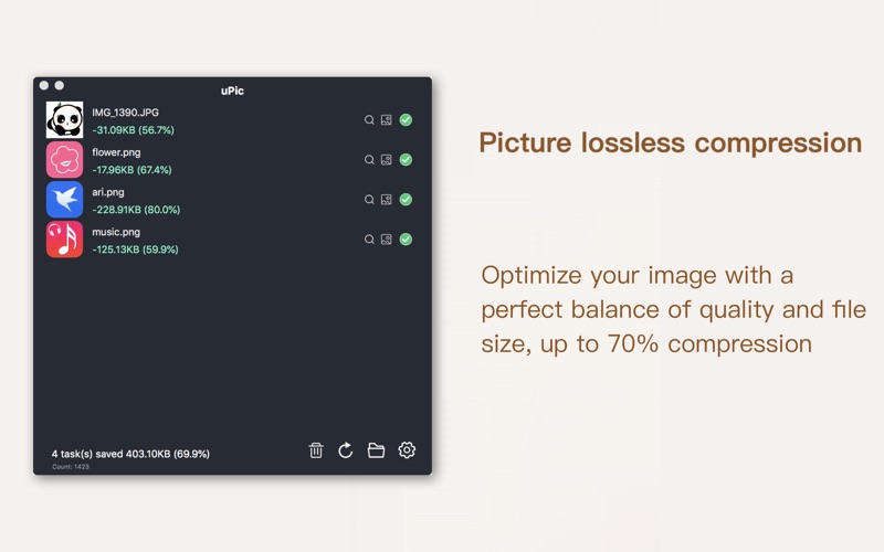 upic - image compression iphone screenshot 2
