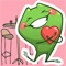 Travel Frog Emoji Stickers provide a pack of over 40 lovely fun-filled stickers for iMessage users