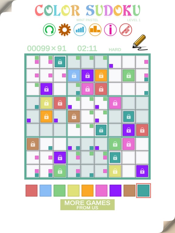 Screenshot #4 pour Color Sudoku Mint Pastel