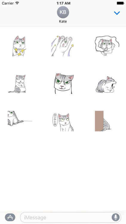 Animated Lonely Cat Stickers