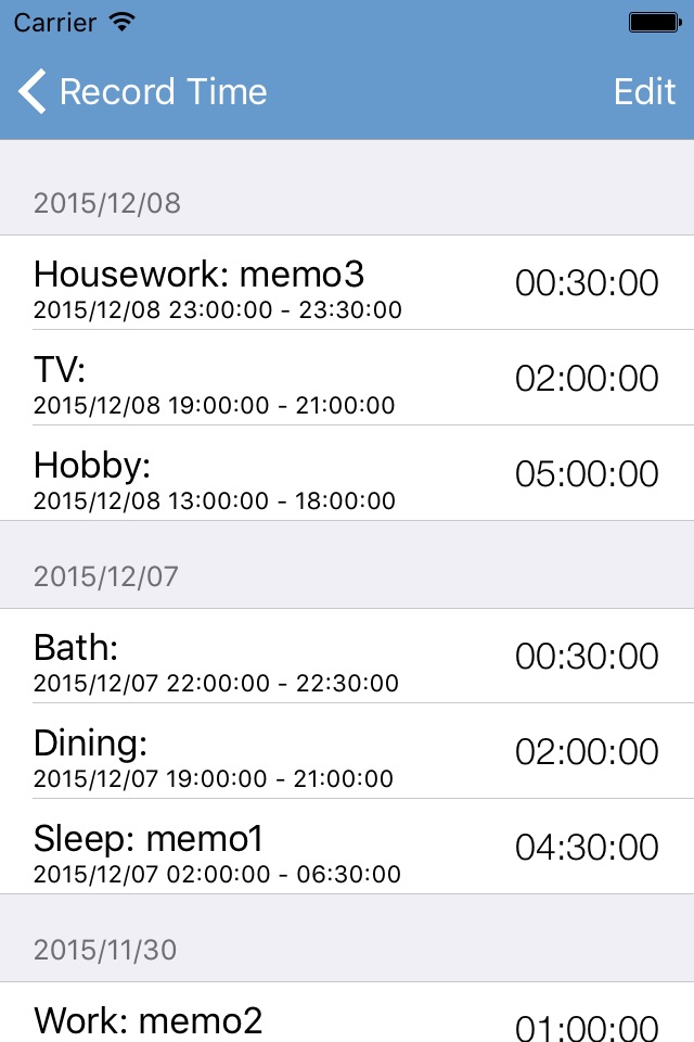 Time Recorder- Time Manager screenshot 3