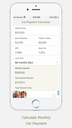 Car Payment Calculator Monthly screenshot 1