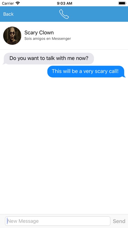 Video Call from Scary Clown