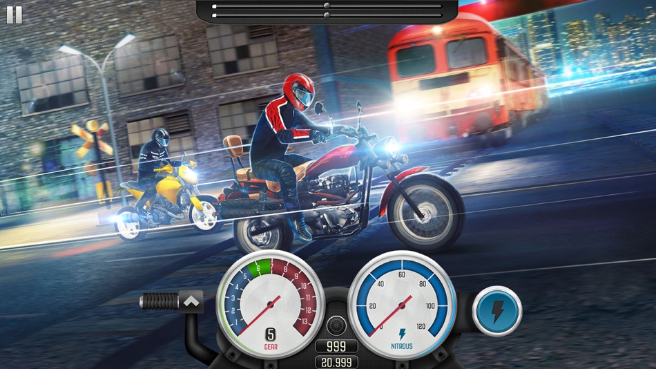 #1. Top Bike: Drag Racing & Fast Moto Rider 3D (iOS) Podle: T-Bull S.A.