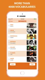 spanish vocabulary by picture iphone screenshot 2