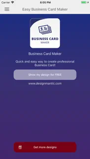 easy business card maker iphone screenshot 1