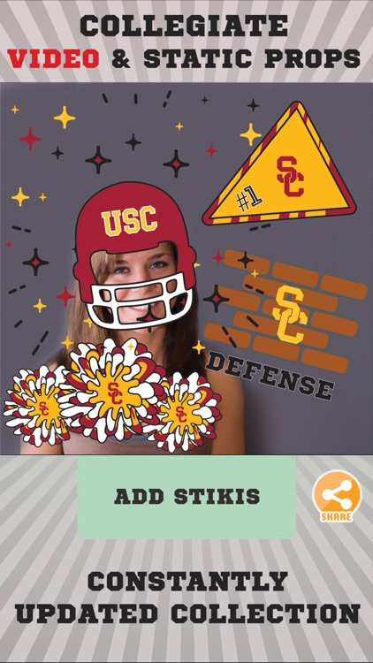 USC Trojans Animated Selfie Stickers