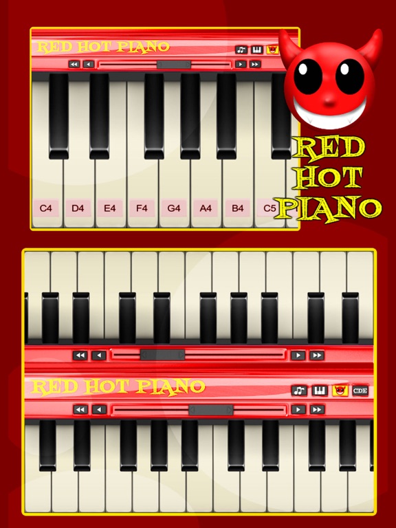 Screenshot #5 pour A Red Hot Piano - Play Music