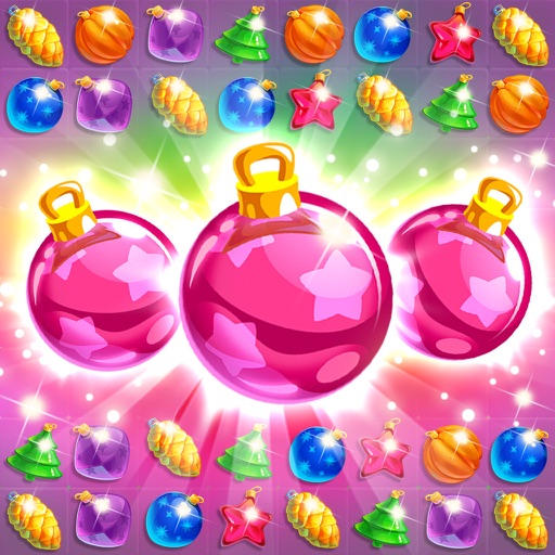 Merry Christmas – match 3 diamond puzzle Icon