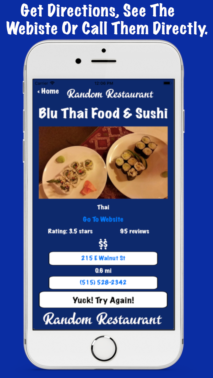 Random Restaurant Finder