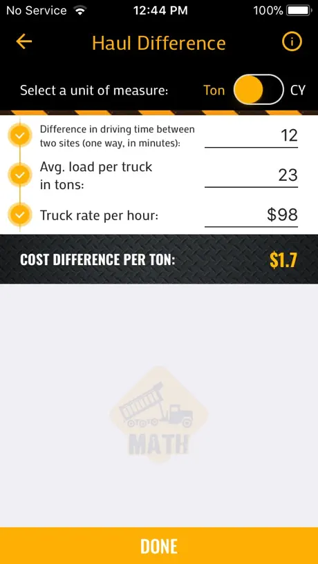 Dump Truck Math