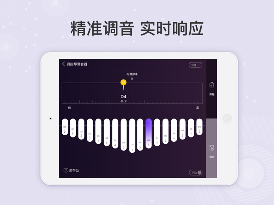 拇指琴调音器 iPad screenshot 2 - Music app
