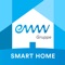 Dein Zuhause jederzeit in der Hand: Mit der Smart Home App der eww ag steuerst du Heizungen und Licht, Türen und das Alarmsystem sowie zahlreiche Elektrogeräte ganz bequem per Fingertipp – von jedem Ort aus, rund um die Uhr