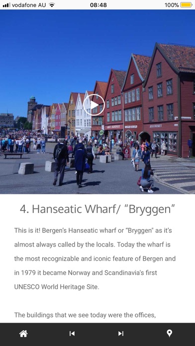 Bergen Tour App screenshot 2