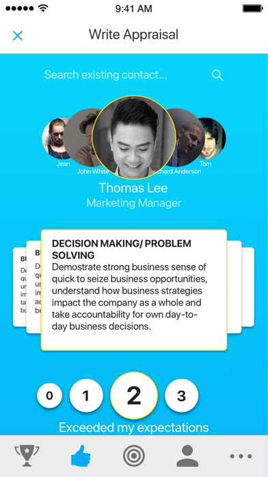 aPraise Performance Reviews iPhone screenshot 2 - Productivity app