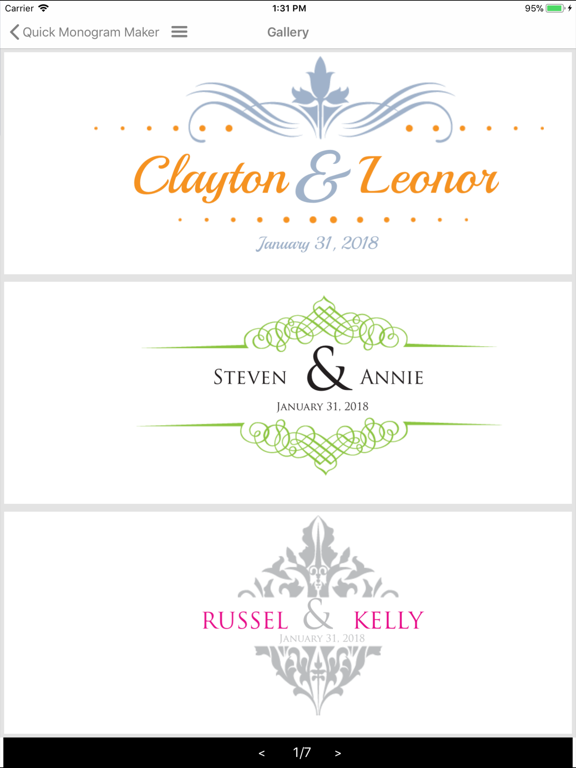 Screenshot #5 pour Quick Monogram Maker