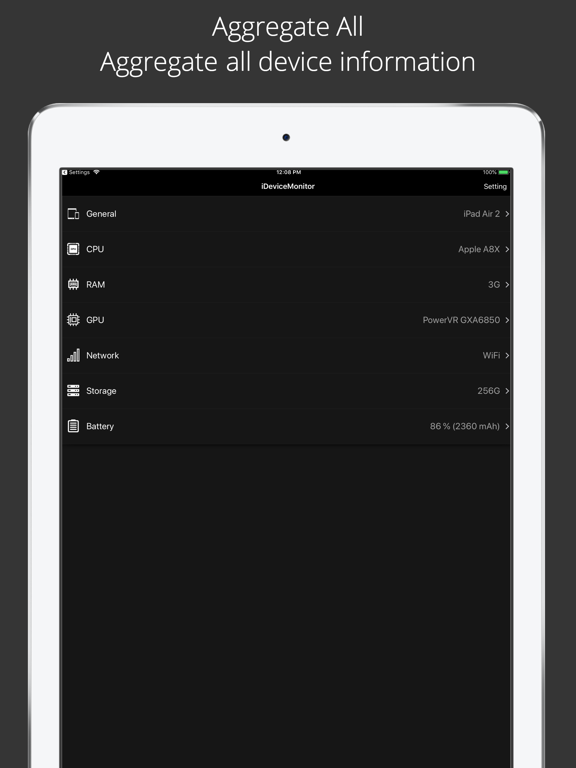 Screenshot #6 pour iDeviceMonitor -Info of device