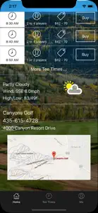 Canyons Golf Tee Times screenshot #2 for iPhone