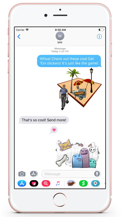 Get 'Em Stickers iPhone screenshot 10 - Stickers app