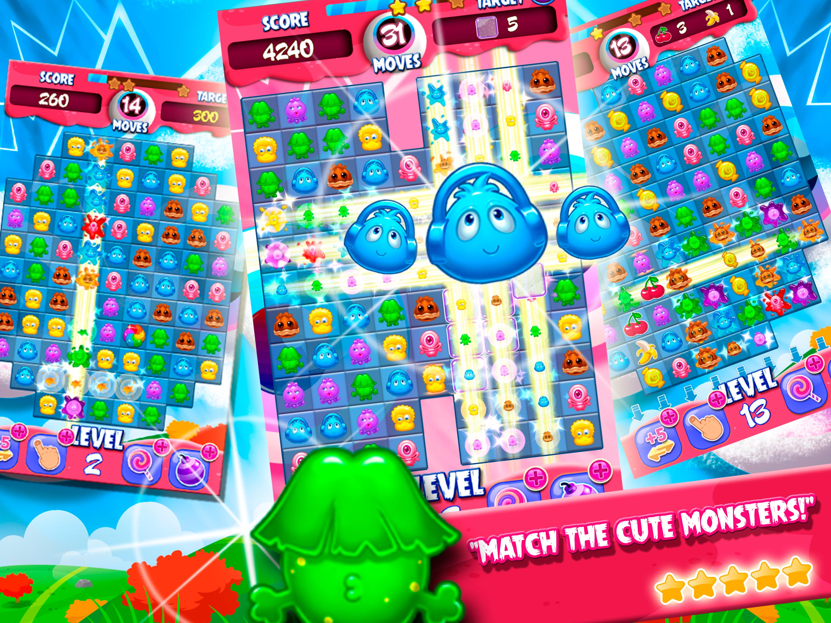 Monsters Match 3 Mania screenshot 10