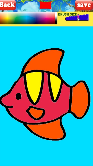 Coloring Guppy Fish Page screenshot 2