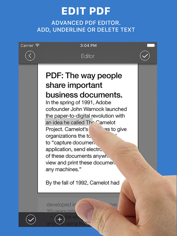 Documents Reader+files browser iPad screenshot