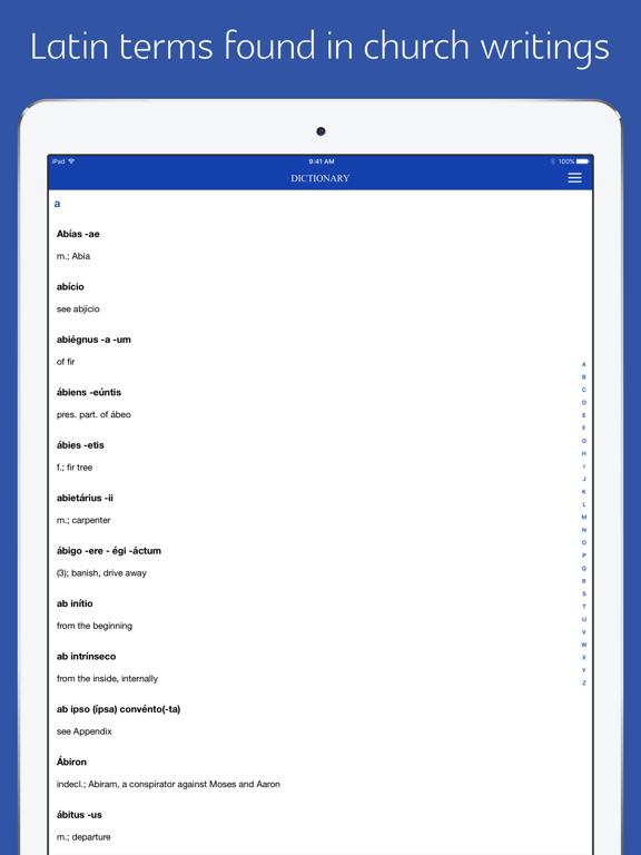 Screenshot #4 pour Theological Latin Dictionary